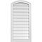 Ekena Millwork Arch Top Surface Mount PVC Gable Vent: Functional, w/ 2"W x 1-1/2"P Brickmould Frame, 18"W x 36"H GVPAR18X3602SF - alternate 1